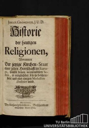 Historie der heutigen Religionen