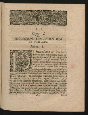 Caput I. De Successione Descendentium Ab Intestato.