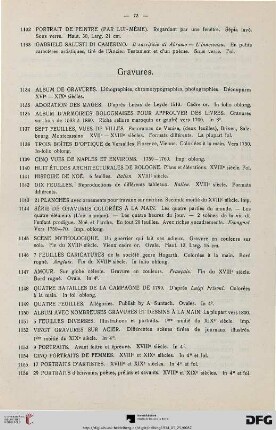 Gravures (Nr. 1134-1236)
