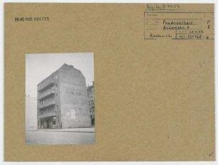 Straßenansicht. Berlin, Friedrichshain, Eckertstraße 6