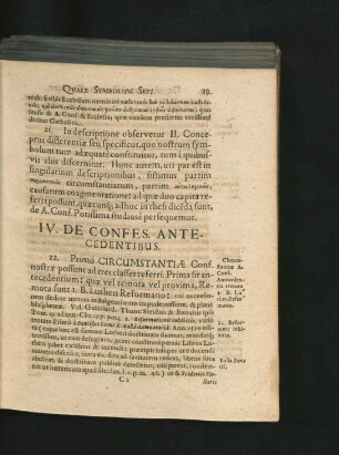 IV. De Confes. Antecedentibus