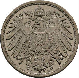 Münze, 10 Pfennig, 1900
