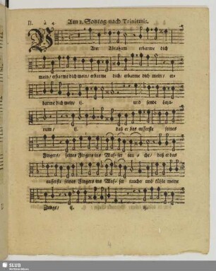 II. Am 1. Sontage nach Trinitatis: Vater Abraham erbarme dich mein