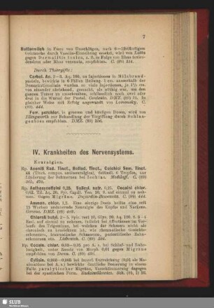 IV. Krankheiten des Nervensystems