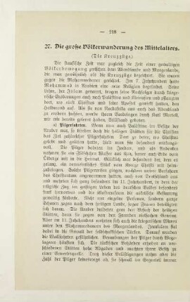 27. Die große Völkerwanderung des Mittelalters