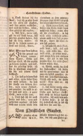 Vom Christlichen Glauben.