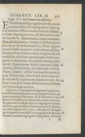 Cap. VI. De Enuntiato discreto.