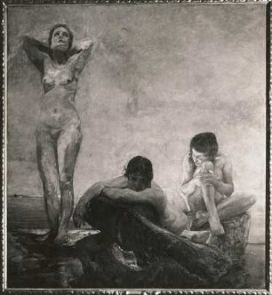 Die blaue Stunde : Gemälde "Die blaue Stunde" (1890, M. Klinger; bez. MK 90; Leinwand; 190 x 170 cm; Museum der bildenden Künste Leipzig)