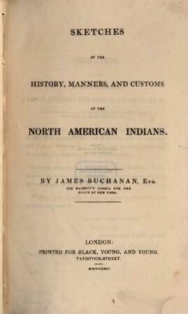 Sketches of the history manners and customs of the North American Indians