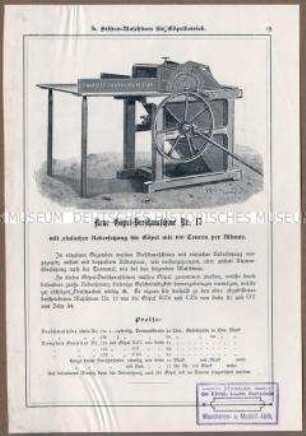 Göpel-Dreschmaschine Typ 17