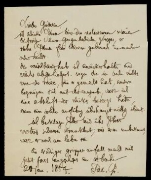 Brief von Jacob Grimm an Karl Goedeke
