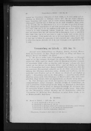 Versammlung zu Lübeck. - 1375 Jun. 24.