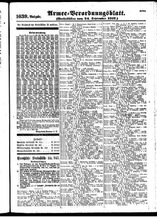 1639. Ausgabe. Montag, 24. September 1917