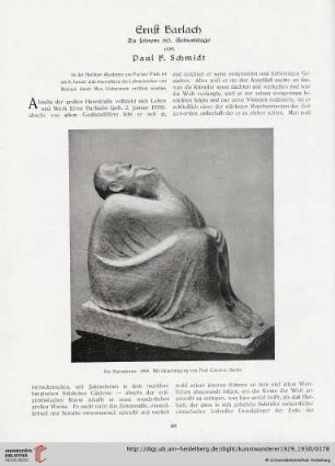 11/12: Ernst Barlach : zu seinem 60. Geburtstage