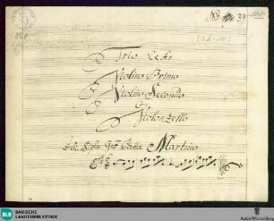 Sonatas - Mus. Hs. 854 : vl (2), vlc; A
