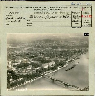 Koblenz, Pfaffendorfer Brücke, Gesamtansicht