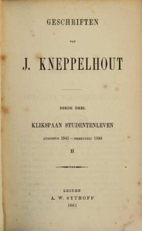 Geschriften, 3