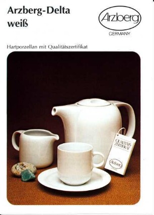 Produktprospekt "Arzberg-Delta / weiß"