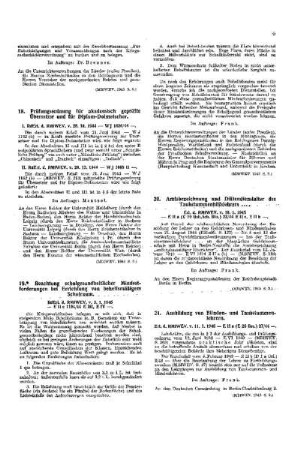 Ausbildung von Blinden- und Taubstummenlehrern : [Amtliche Erlasse] ; [Amtlicher Teil]