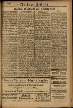 Zweite Ausgabe vom Samstag, den 01. November 1924.
