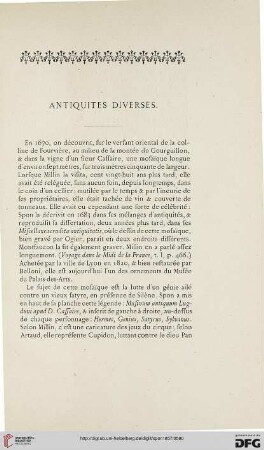Antiquites diverses