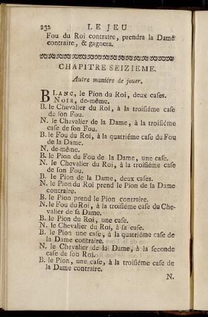 Chapitre Seizieme