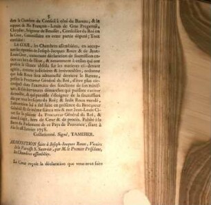 Arrest de la cour de parlement de Provence : Du 28. Jan. 1758
