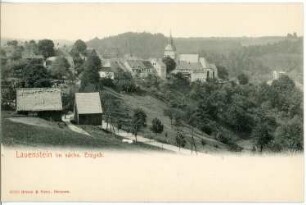Lauenstein. Blick auf Lauenstein