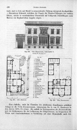 Fig. 338. Villa Zimmermann, Lützoplatz 5 ; Abbildung: Fig. 337. Villa Hennicke ; Abbildung: Fig. 339. Villa Zimmermann