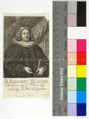 Porträt des evangelischen Theologen und Archidiakons an St. Thomas in Leipzig Johann Günther