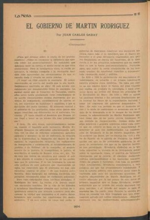El gobierno de Martín Rodríguez - (Continuación)