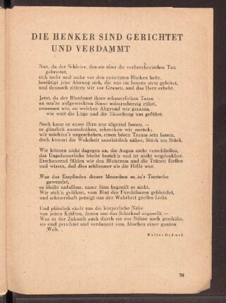 Die Henker sind gerichtet und verdammt