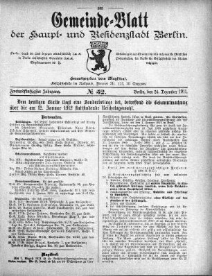 1911,52: No. 52, 24. Dezember 1911