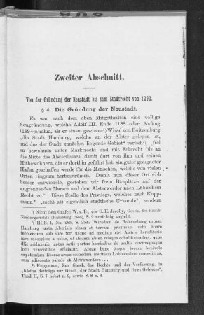 Zweiter Abschnitt. Von der Gründung der Neustadt bis zum Stadtrecht von 1292.