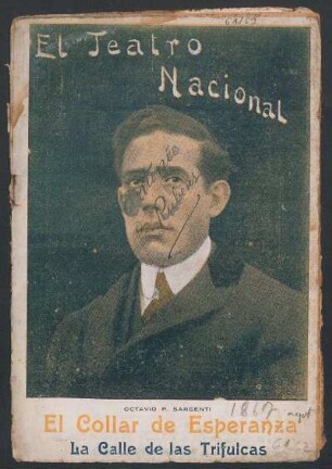 1919006100: El collar de Esperanza : vodevil en un acto dividido en dos cuadro