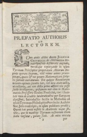 Praefatio Authoris Ad Lectorem