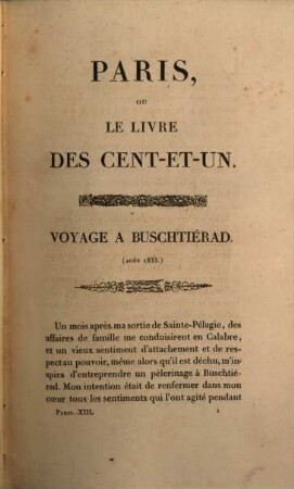 Paris, ou le livre des cent-et-un, 13