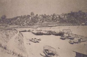 Meißen, Schiffe im Winterhafen