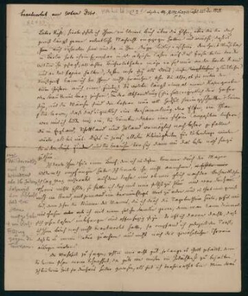 Brief von Wilhelm Grimm an Ludwig Sigismund Ruhl