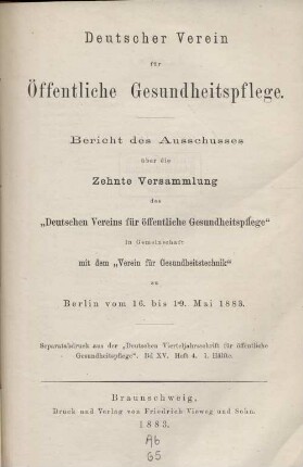 10: Berlin vom 16. bis 19. Mai 1883