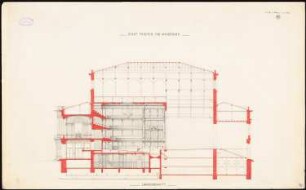 Stadttheater, Magdeburg: Längsschnitt 1:100