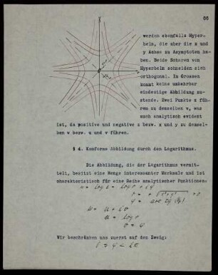 § 4. Konforme Abbildung durch den Logarithmus.