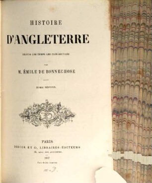 Histoire d'Angleterre depuis les temps les plus reculés, 2