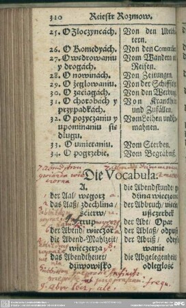 Die Vocabula
