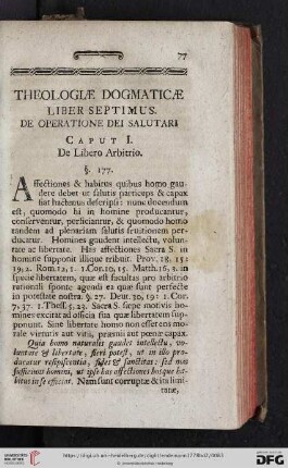 Liber septimus: De operatione dei salutari