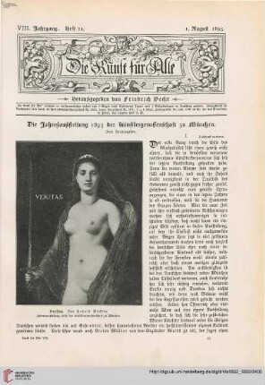 Die Jahresausstellung 1893 der Künstlergenossenschaft zu München, [1]