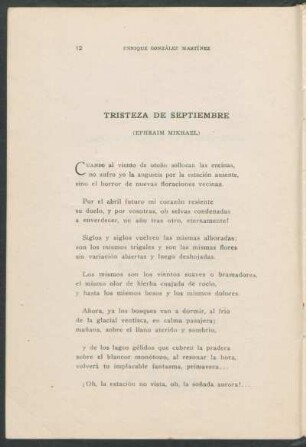 Tristeza de septiembre