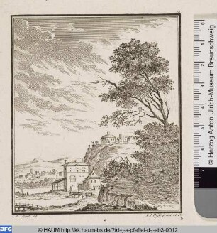 Landschaft mit Baum am Fluss