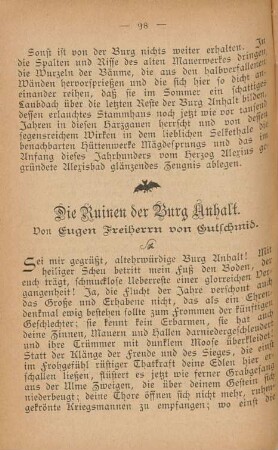 Die Ruinen der Burg Anhalt