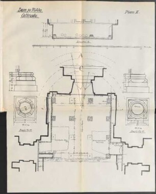 Plan II. Dom zu Fulda. Ostkrypta.